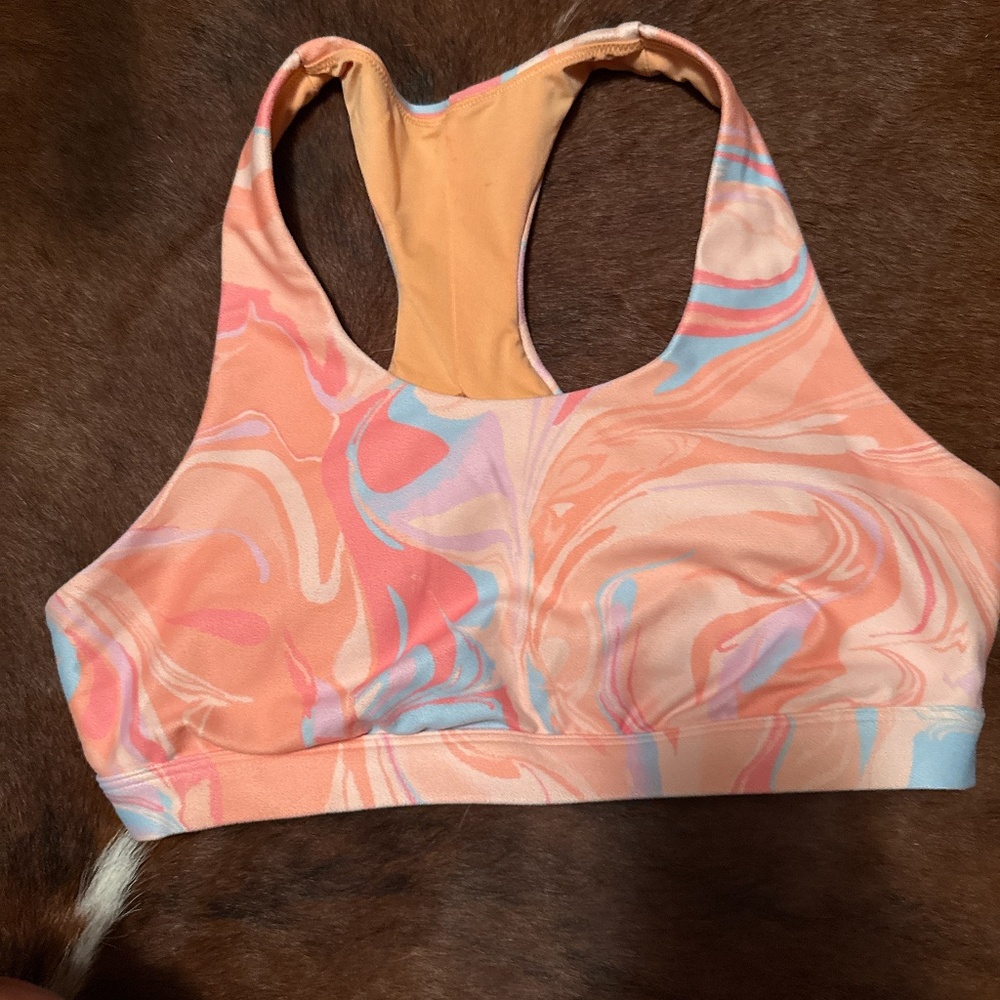 Multicolor gilly hicks sports bra
